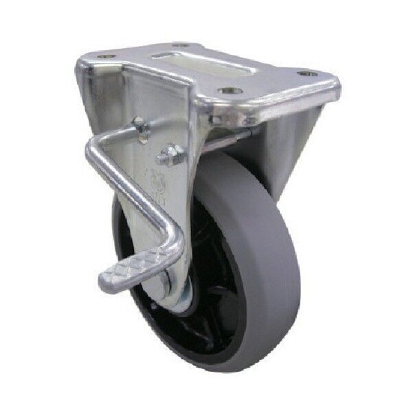 産業用キャスター左S付固定車 ナイロンホイルウレタン車輪