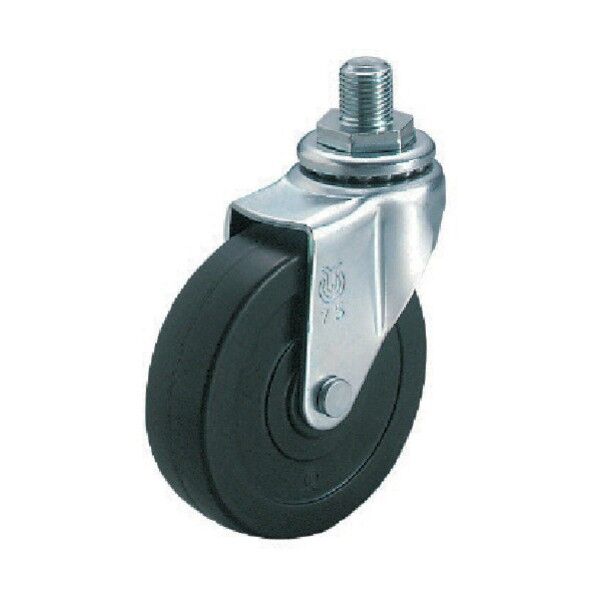ねじ込み式キャスター LTシリーズ (ゴム車) 自在車