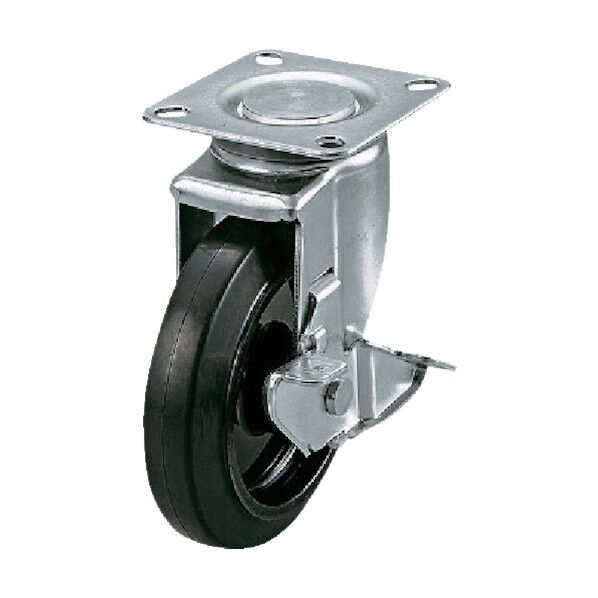 サイレンスキャスター自在車 ナイロンホイルゴム車輪ベアリング入