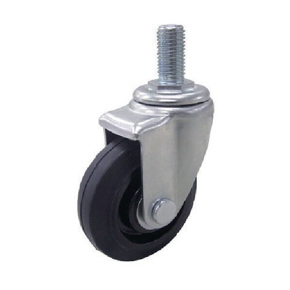 ねじ込みキャスター自在車 ナイロンホイルゴム車輪