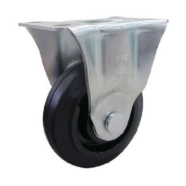 産業用キャスター固定車100径ナイロンホイルゴム車輪 SK-100NR 1