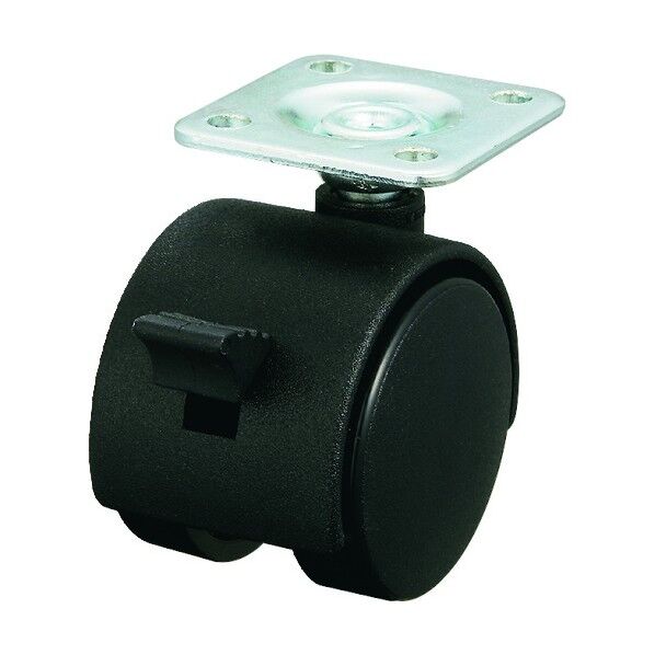 ユーエイ 双輪キャスターS付自在車 50径ナイロン車輪 PT-50GS 1台