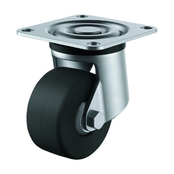 ユーエイ プレート式キャスター自在車75径導電性MCナイロン車輪 SUS-HG-75MCE 1台
