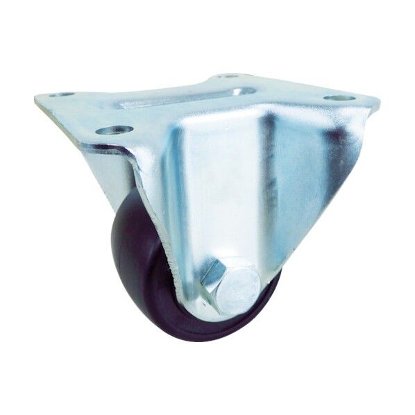プレート式低床式重荷重用キャスター(強化ナイロン車) 固定