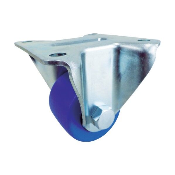 プレート式低床式重荷重用キャスター(MCナイロン車) 固定