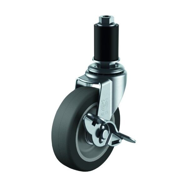 差込み式キャスター自在車S付65径エラストマー車輪 LTF-65ELS-16 1点