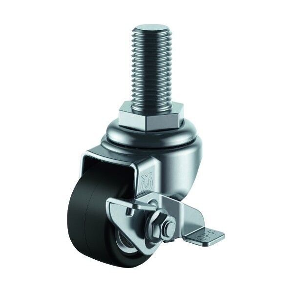 ねじ込み式キャスター自在車S付65径強化ナイロン車輪 HT-65GNBS-M20-40 1点