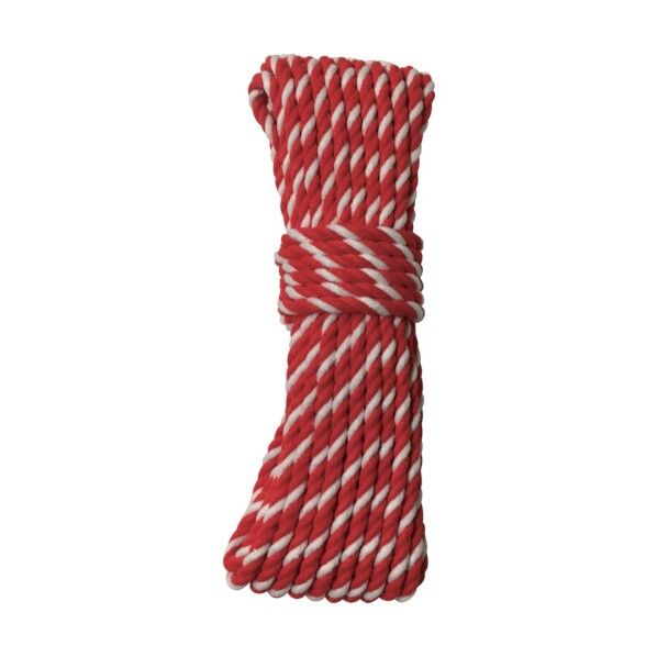 ロープアクリルロープ6φ×10mコウハク