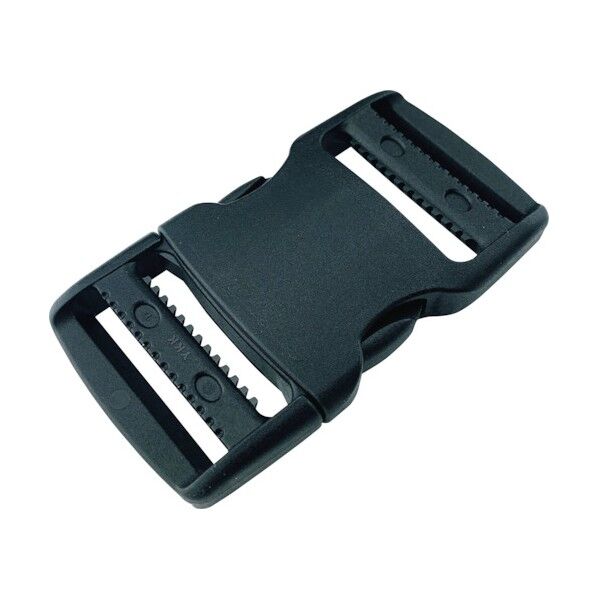 平ベルト金具 サイドリリースバックル アジャスト型 38mm幅用 JYA-338 1個