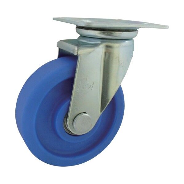 MCナイロン車輪(ベアリング入) プレス製自在金具付