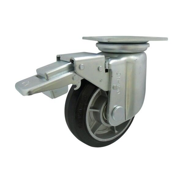 重荷重用ポリブタジェンゴム車輪自在車ストッパー付