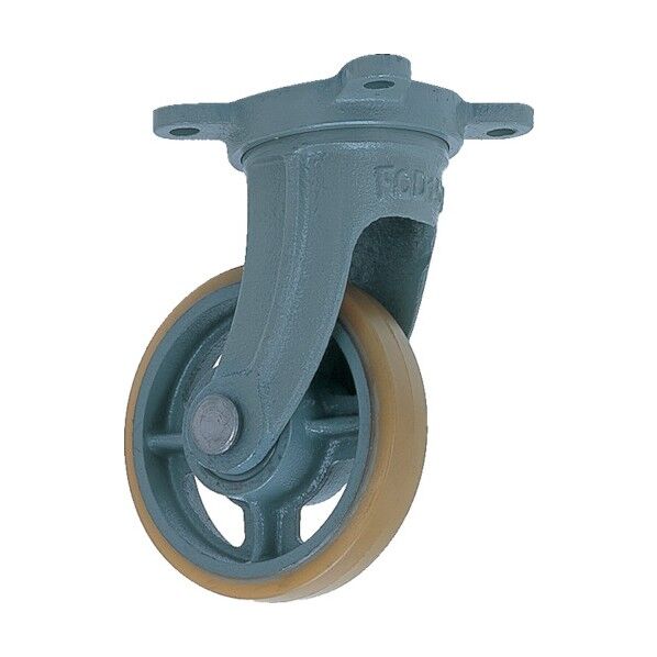 鋳物中荷重用ウレタン車輪自在車付ベアリング入