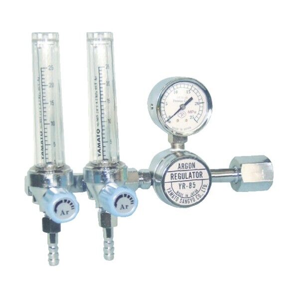 二連式流量計付アルゴン用圧力調整器YR-85F2