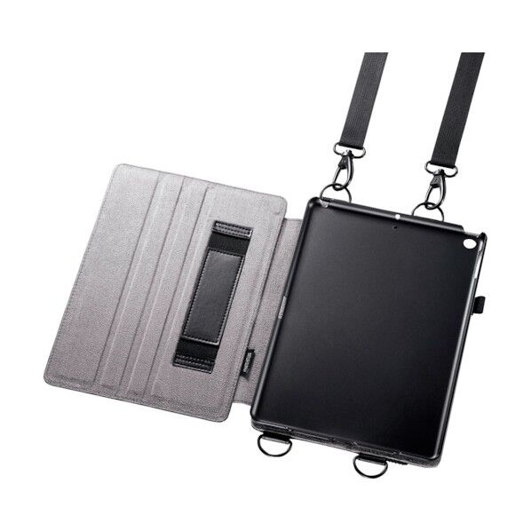 iPad 10.2インチ スタンド機能付きショルダーベルトケース