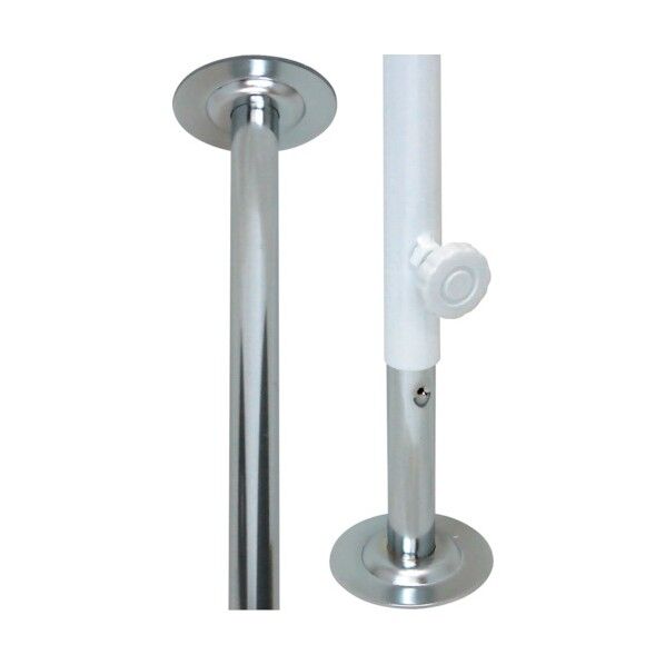 伸縮ポール 特大 EMP053 2400-3150 シロ EMP053 1点