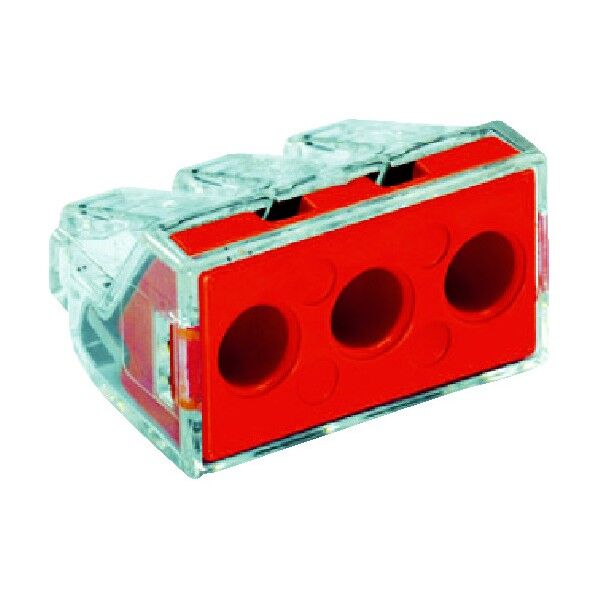 WGX-3L差込コネクタ3穴用3個入 122 x 74 x 24 mm WGX3LPK 3個