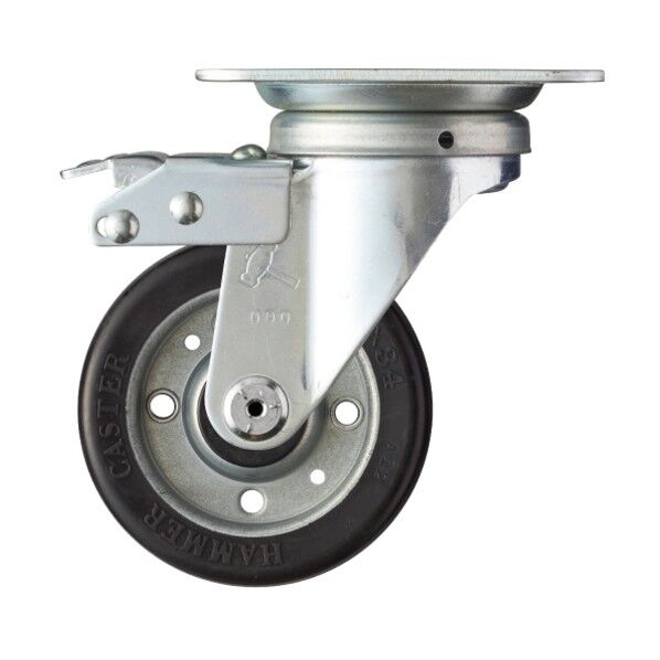 400Sシリーズ方向規制自在幅広ゴム車100mm 平戸車 400FASWRB100 1個