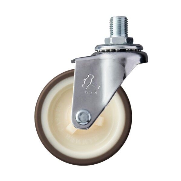 ねじ込み式キャスター 旋回式 ウレタン車輪(ナイロンホイール) M12