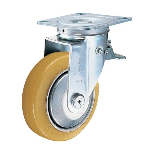 Sシリーズ方向規制自在ウレタンB車125mm 平戸車 420F0SURB125 1個