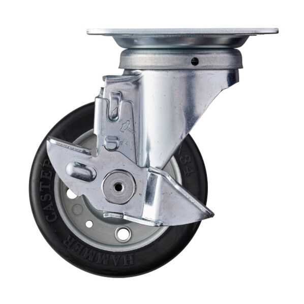 Sシリーズ400タイプ自在SP付幅広ゴム車100mm 平戸車 419SWR100 1個