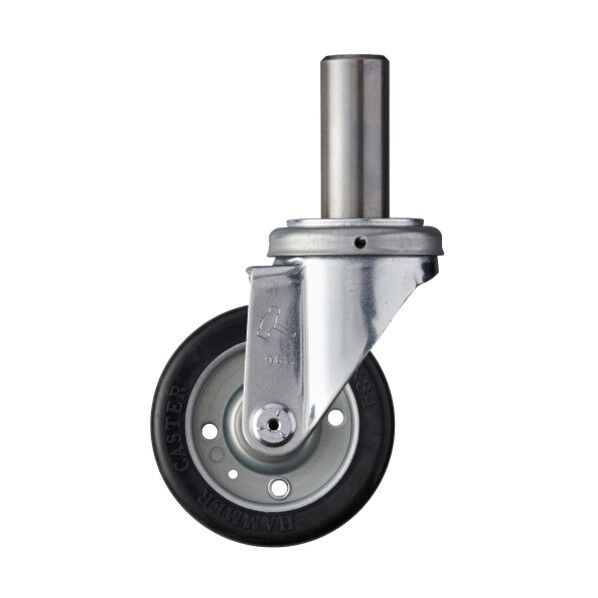 SKシリーズ自在幅広ゴム車100mm 平戸車 420SKWR100 1個