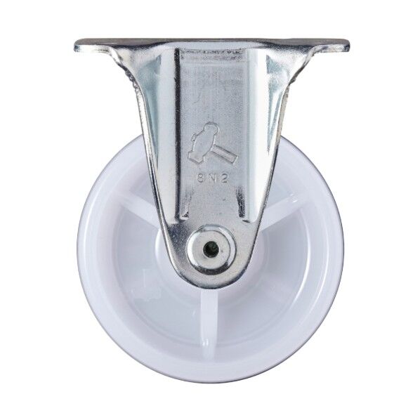 プレート式キャスター 420SR 固定 ナイロン車
