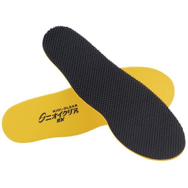 日本緑十字社 ニオイクリア インソール(衝撃吸収タイプ) フリーサイズ(21~28cm) イエロー 375936 1組...