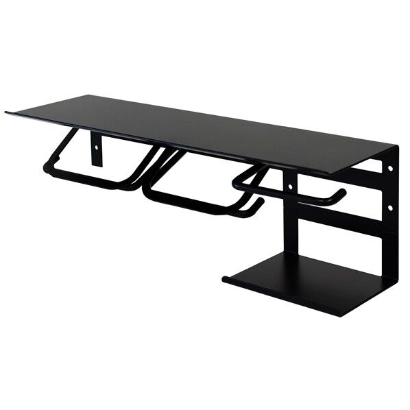 MOJYU アイアントイレットペーパーホルダー【Abel(アベル)】ストックタイプ(ブラック) ブラック PH-022 1台...