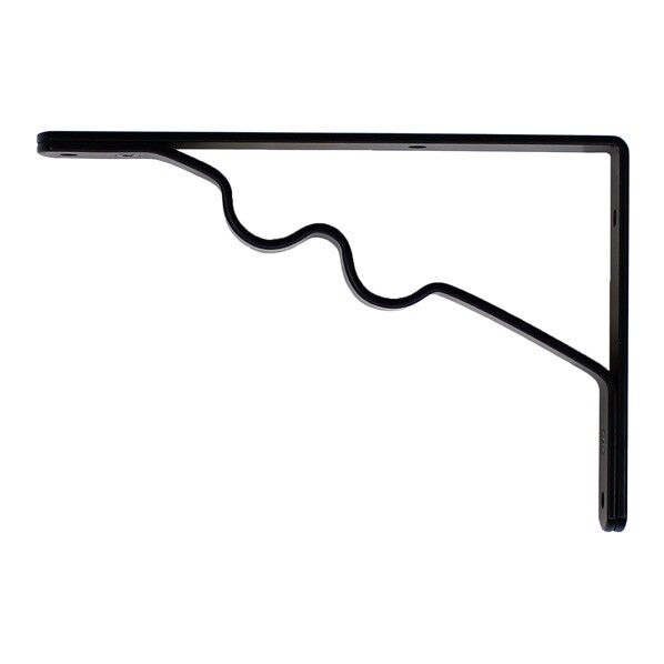 和気産業 ハンガーブラケット 150×100×2.5mm 黒 TK-110 1個