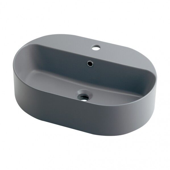 丸型洗面器マットグレー