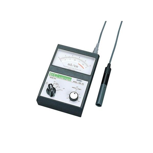 ポータブル型 アナログEC計/0-3・0-10mSの2レンジ/均等目盛 CM-55 1台