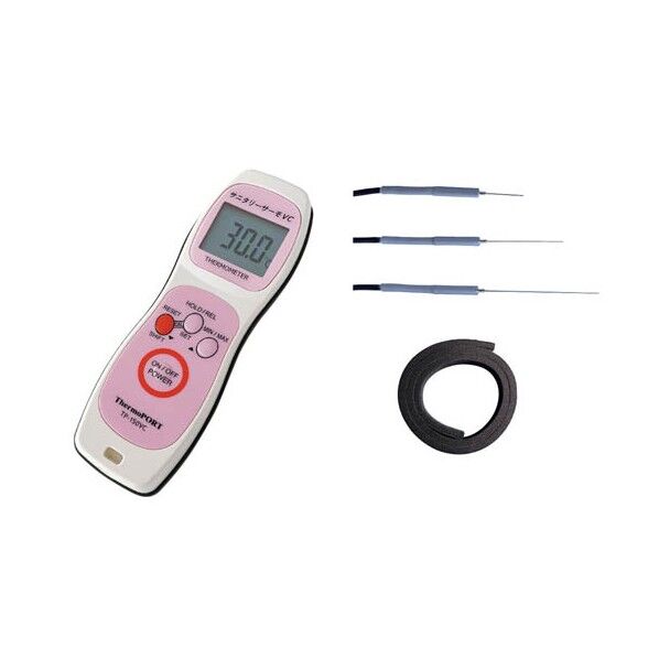 真空調理用温度計 サニタリーサーモVC (センサ3本セット付) 白 TP-150VC-F 1個
