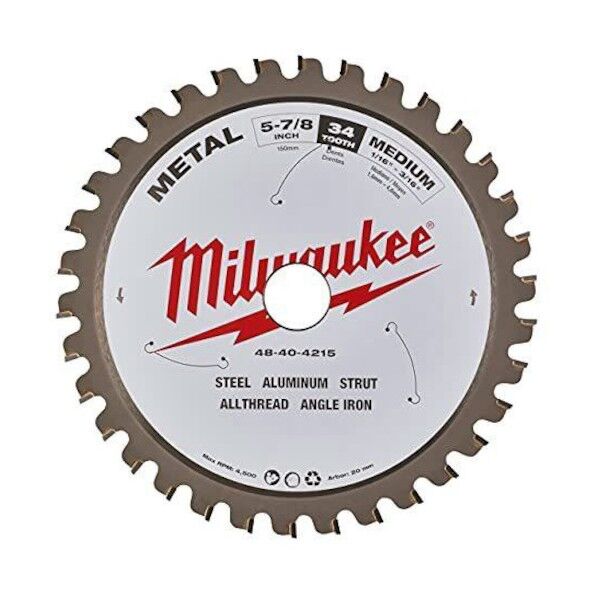 150mm チップソーカッター用交換刃 34T (鉄鋼用) 48-40-4215 1個...