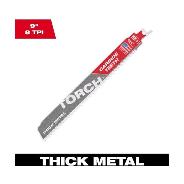 TORCH 金工用カーバイドレシプロソーブレード 8TPI 229mm(1本) 48-00-5202 1個