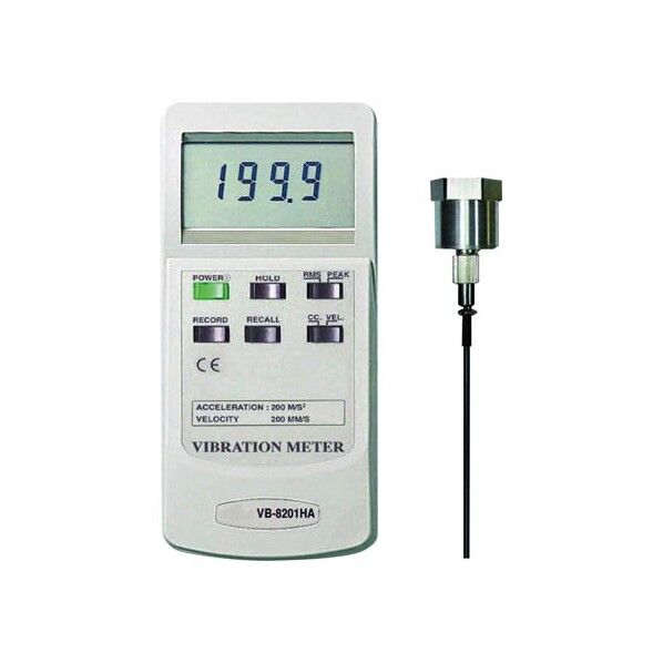 マザーツール デジタル振動計 72(W)×180(H)×32(D)mm(本体) VB-8201HA 1個...