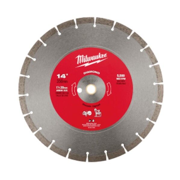 14インチ(356mm)ダイヤモンドブレード(セグメント型) 49-93-7040 1個...