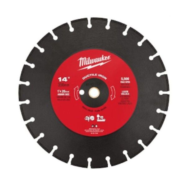 14インチ(356mm)ダイヤモンドブレード(セグメント型・ダクタイル鋳鉄用)