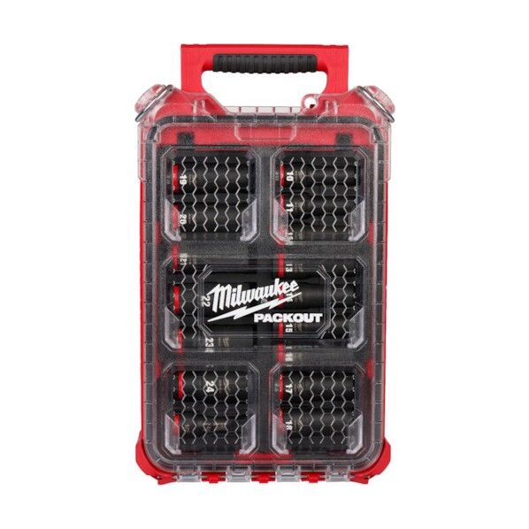 ディープインパクトソケット 1/2インチ(12.7mm)角 16PCS PACKOUTセット