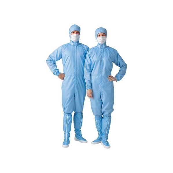 クリーンスーツ(エコノミー) S ブルー 1着...