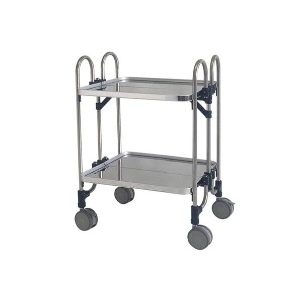 折りたたみ式ステンレスワゴン 1個...