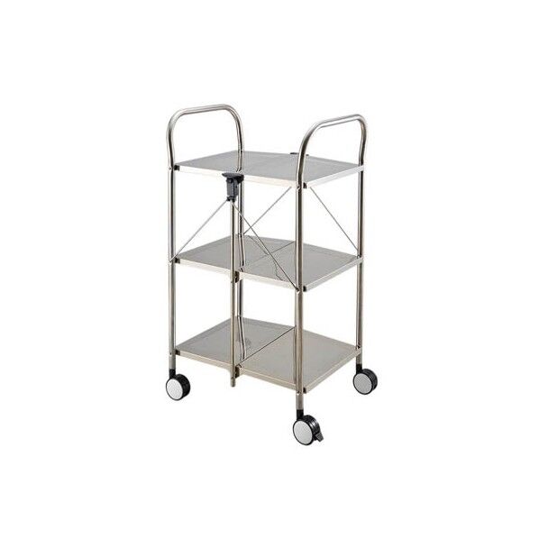 クリーンルーム用折りたたみワゴン 3段 No.5B 1台