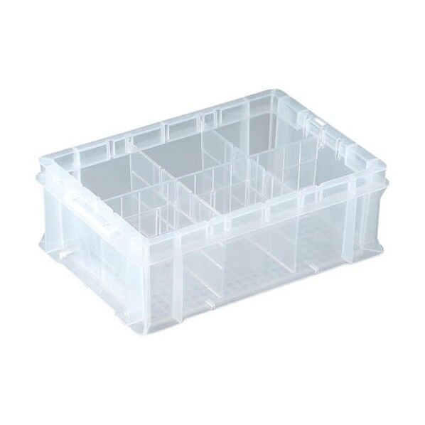 仕切付クリアコンテナー