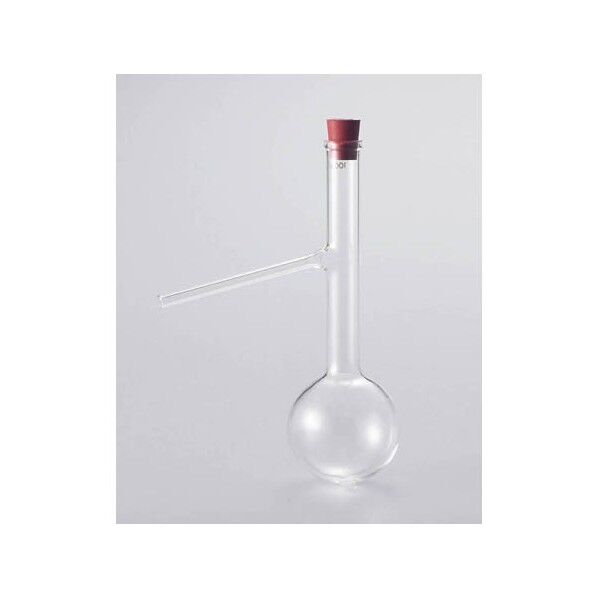 枝付フラスコ 穴あきゴム栓付