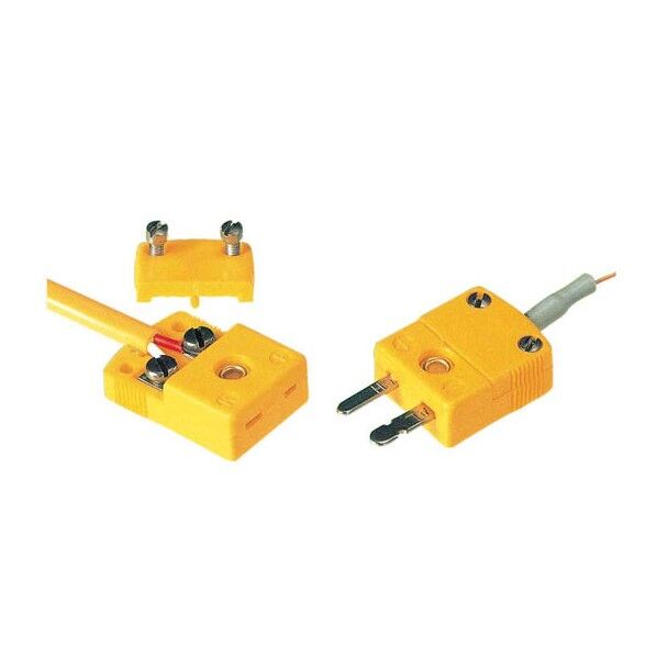 オメガエンジニアリング合同会社 オメガ小型熱電対コネクタ 黄 SMP-K(オス・メス1組) 1個...