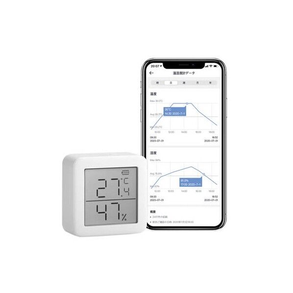 ケニス デジタル温湿度ロガー TH-S1 1個...