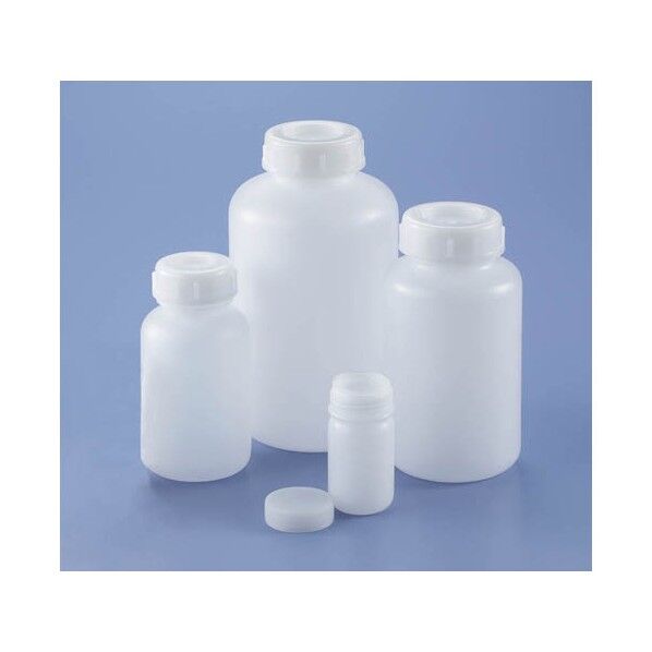 ポリ広口瓶(PE広口瓶 中栓付)