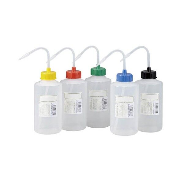 カラーキャップ広口洗浄瓶 1L ブラック 927-22-22-92 3875441 63-7124-19 1点