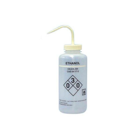 薬品識別洗浄瓶 LDPE製 250mL Ethanol(エタノール) 561013 1個