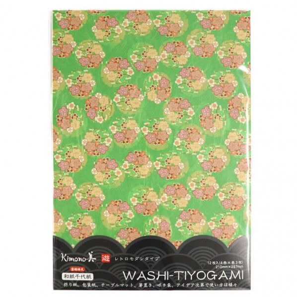 #2208和紙千代紙雪輪梅丸