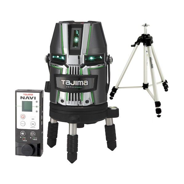 TJMデザイン(タジマ) レーザー墨出し器 NAVI ZERO GREEN KJC三脚セット ZEROG2LN-KJCSET 1点...